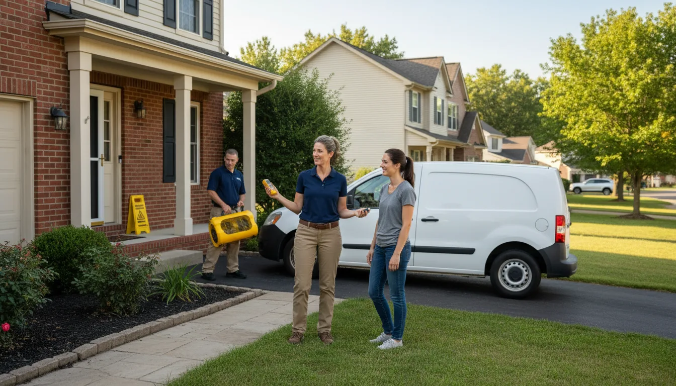 Residential water damage restoration in Newcastle, NE